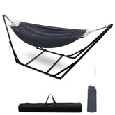 Lospitch klappbare Hängematte mit Metallgestell für Garten und Camping