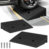 Lospitch Auffahrrampe 2er Set bis 10 t aus Gummi für Auto und Motorrad