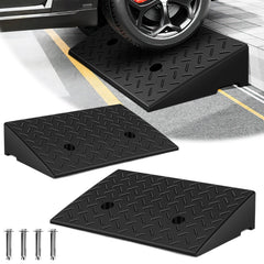 Lospitch Auffahrrampe 2er Set bis 10 t aus Gummi für Auto und Motorrad