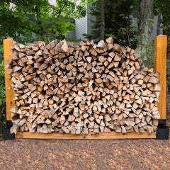 Lospitch Brennholz Stapelhalter 4er Set Stahl für Kaminholz Lagerung