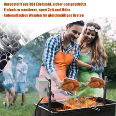 Lospitch Elektrischer Grillspieß 107 cm Edelstah