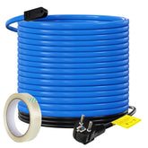 Lospitch Heizkabel 2–18 m mit Thermostat 17 W/m IP68 für Wasserleitung