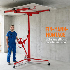 Lospitch Plattenheber 140 bis 325cm Höhenverstellbar 68kg für Trockenbau Deckenmontage