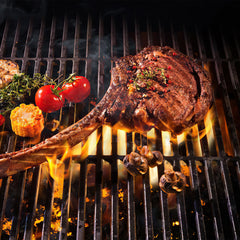 Lospitch Gusseisen Grillrost emailliert für Gasgrill und Holzkohlegrill