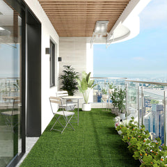 Lospitch Rasen Klickfliesen 30×30 cm 11 Stück für Balkon und Terrasse
