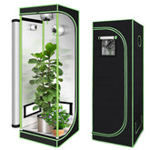 Lospitch Growbox Growzelt 600D Oxford Lichtdicht Wasserdicht mit Sichtfenster