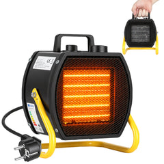 Lospitch Heizlüfter 2000/3000W PTC Bauheizer mit Thermostat