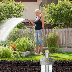 Lospitch Tiefbrunnenpumpe für Gartenbewässerung mit Steuerbox