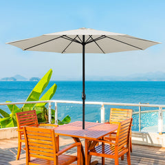 Lospitch Sonnenschirm mit Kurbel UV50+ für Terrasse und Garten