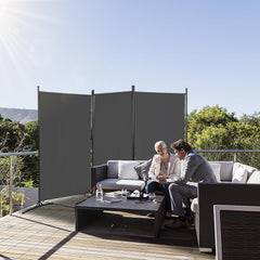 Lospitch Garten Sichtschutz Paravent Faltwand Freistehend für Pool Terrasse Balkon