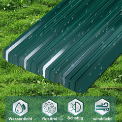 Lospitch Trapezblech Dachblech 129 × 46 cm für Gartenhaus