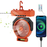Lospitch Camping Ventilator 20000mAh mit LED Licht Fernbedienung und Timer