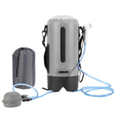 Lospitch Outdoor Campingdusche 12L mit Fußpumpe Temperaturanzeige