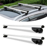 Lospitch Dachträger 2er Set aus Aluminium bis 150 kg für Fahrzeuge mit Reling