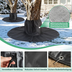Lospitch Palmen Winterschutz Ø100 cm 2er Set mit Alufolie und Erdnägeln