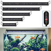 Lospitch LED Aquarienbeleuchtung 12–36W mit 4/8/12H Timer IP66 für 30–120 cm Becken