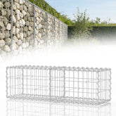 Lospitch Gabionen 100x30x30 cm verzinkt 2 Stück für Gartenmauer