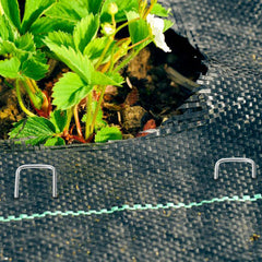 Lospitch Bodenanker 200 Stück für Unkrautvlies Gartenzaun