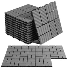 Lospitch PP Klickfliesen 30 x 30 cm für Terrasse und Pool