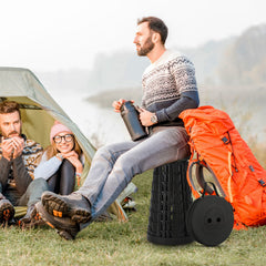 Lospitch Tragbarer Teleskophocker für Camping und Garden