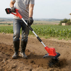 Lospitch Akku Gartenfräse 400 W für Gemüsebeete
