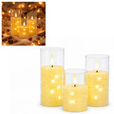 Lospitch LED Kerzen 3er/5er Set mit Fernbedienung Timer und Lichterkette
