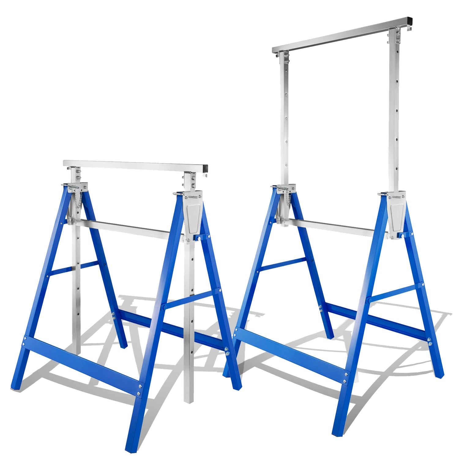 Lospitch Gerüstbock 2er Set 400kg Höhenverstellbar 80 bis 130cm Klappbar für Werkstatt Renovierung