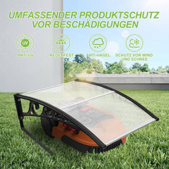 Lospitch Mähroboter Garage Dach 105x85x56 cm Regenschutz UV Schutz