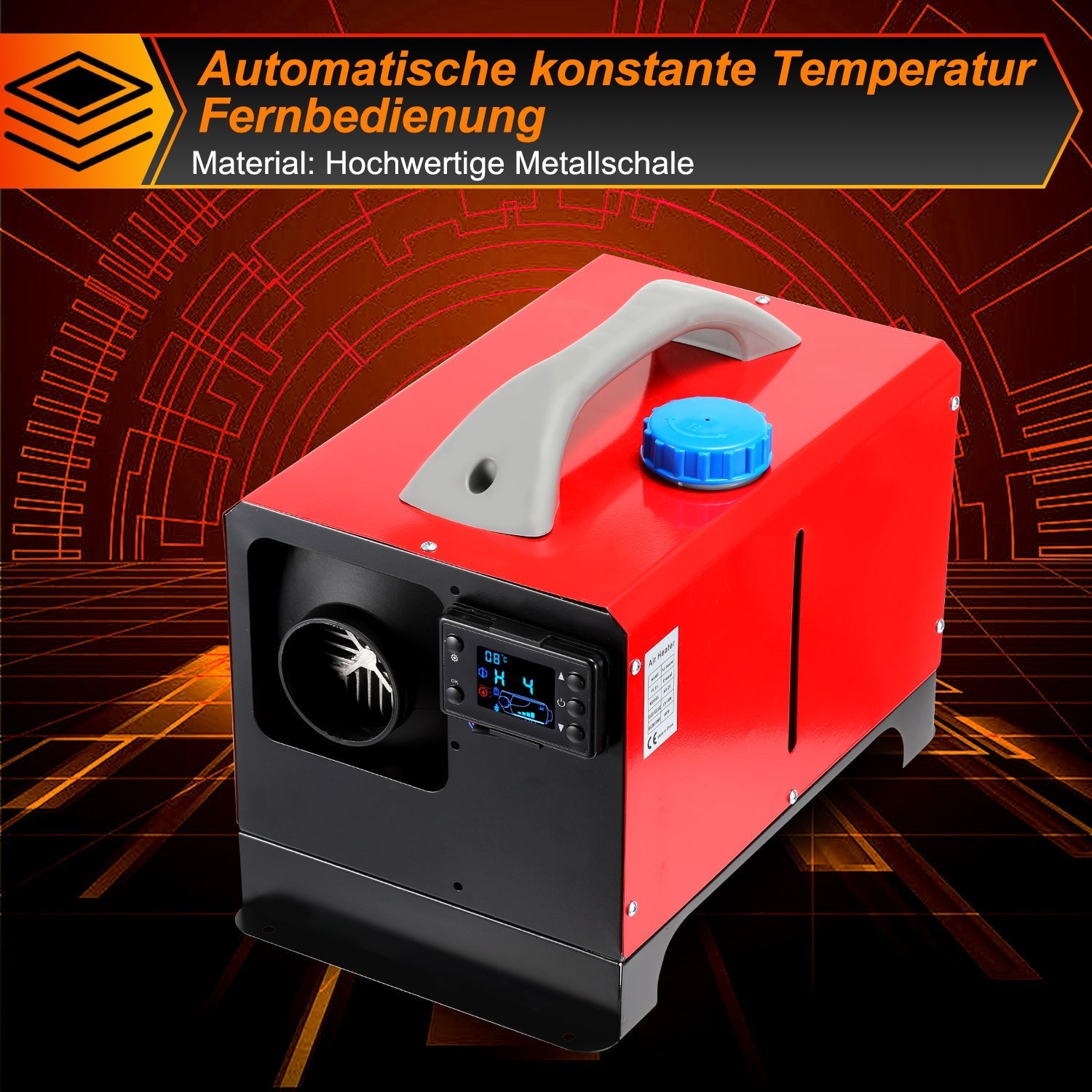 Lospitch Diesel Standheizung 8kW 12V mit LCD und Fernbedienung für Wohnmobil LKW