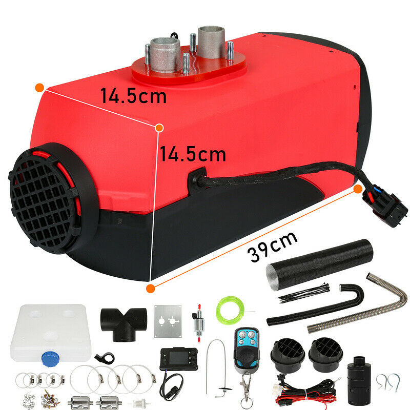 Lospitch Diesel Standheizung 8kW 12V mit LCD Fernbedienung und Schalldämpfer