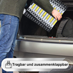 Lospitch Aluminium Teleskopleiter 2,6 bis 5 m Belastbar bis 150 kg für Haus und Garten