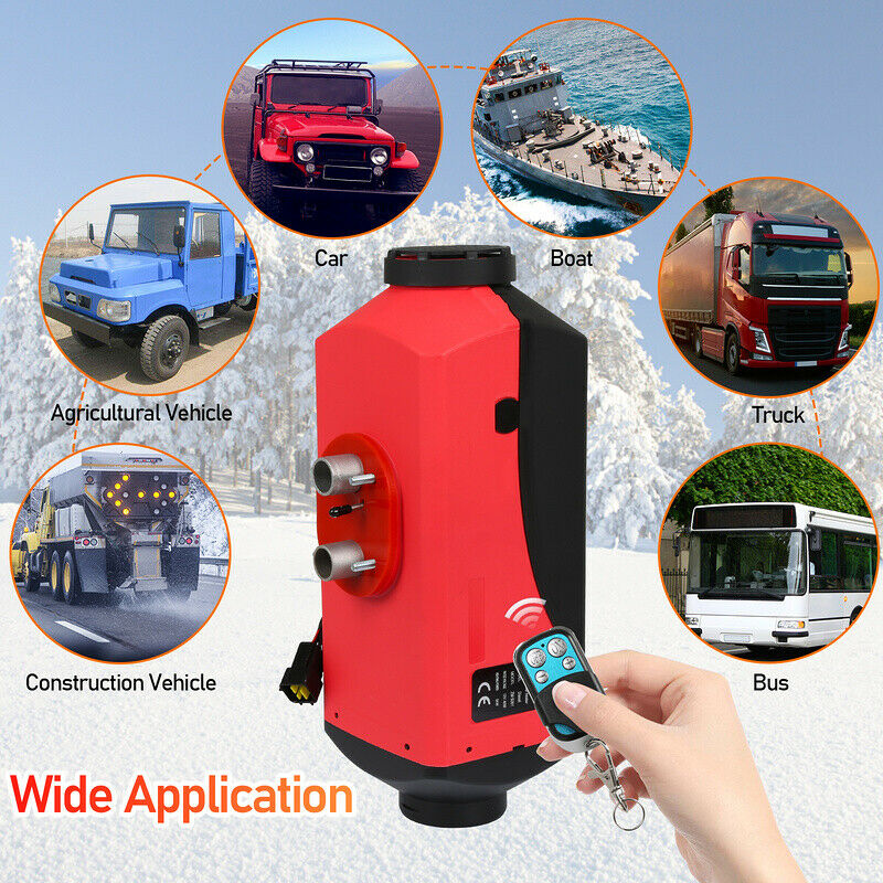 Lospitch Diesel Standheizung 8kW 12V mit LCD Fernbedienung und Schalldämpfer