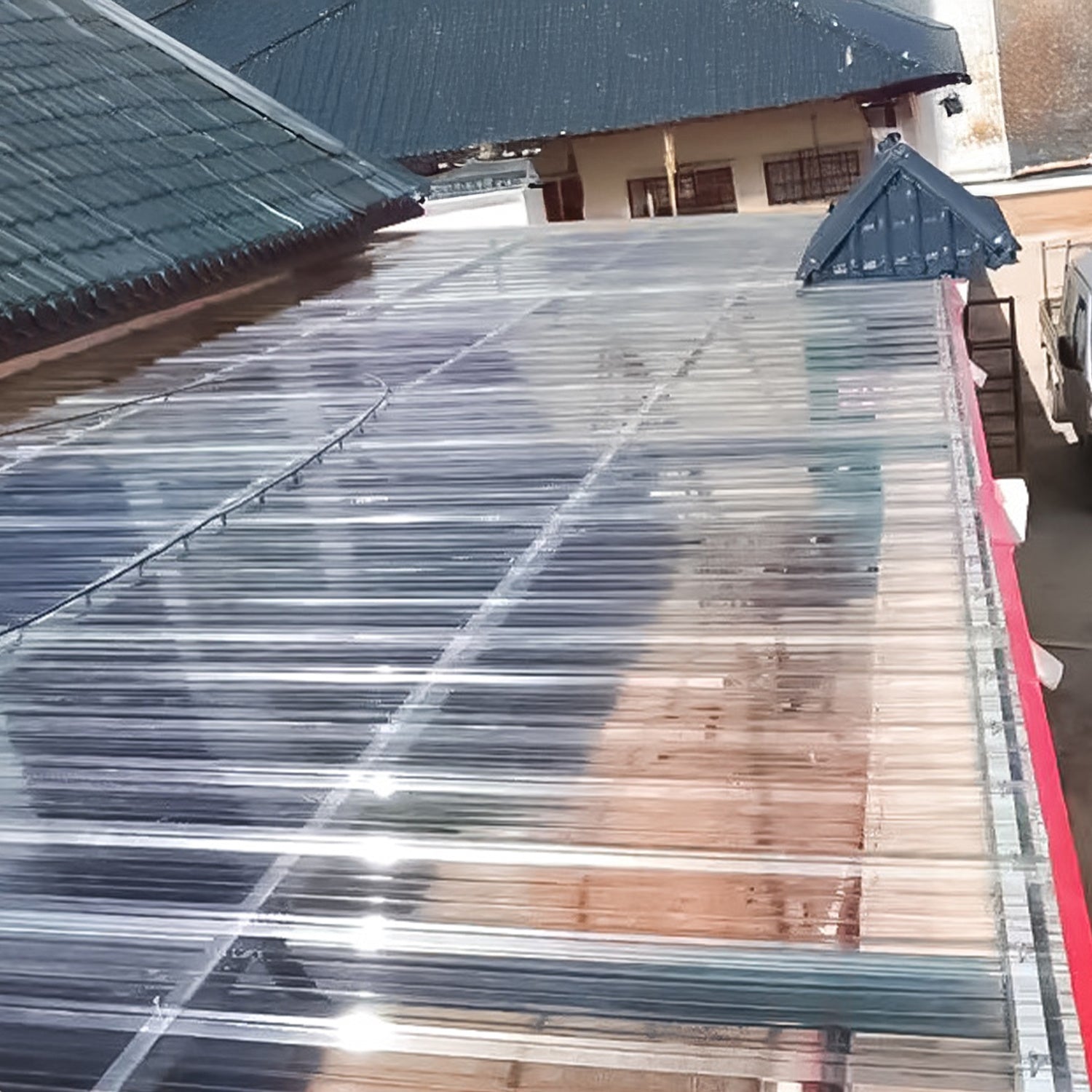 Lospitch Transparente Trapezplatten für Gewächshaus und Dach
