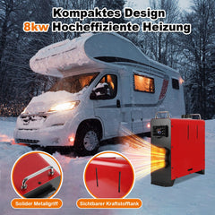 Lospitch Diesel Standheizung 8kW 12V mit Bluetooth App LCD Fernbedienung und 5L Tank