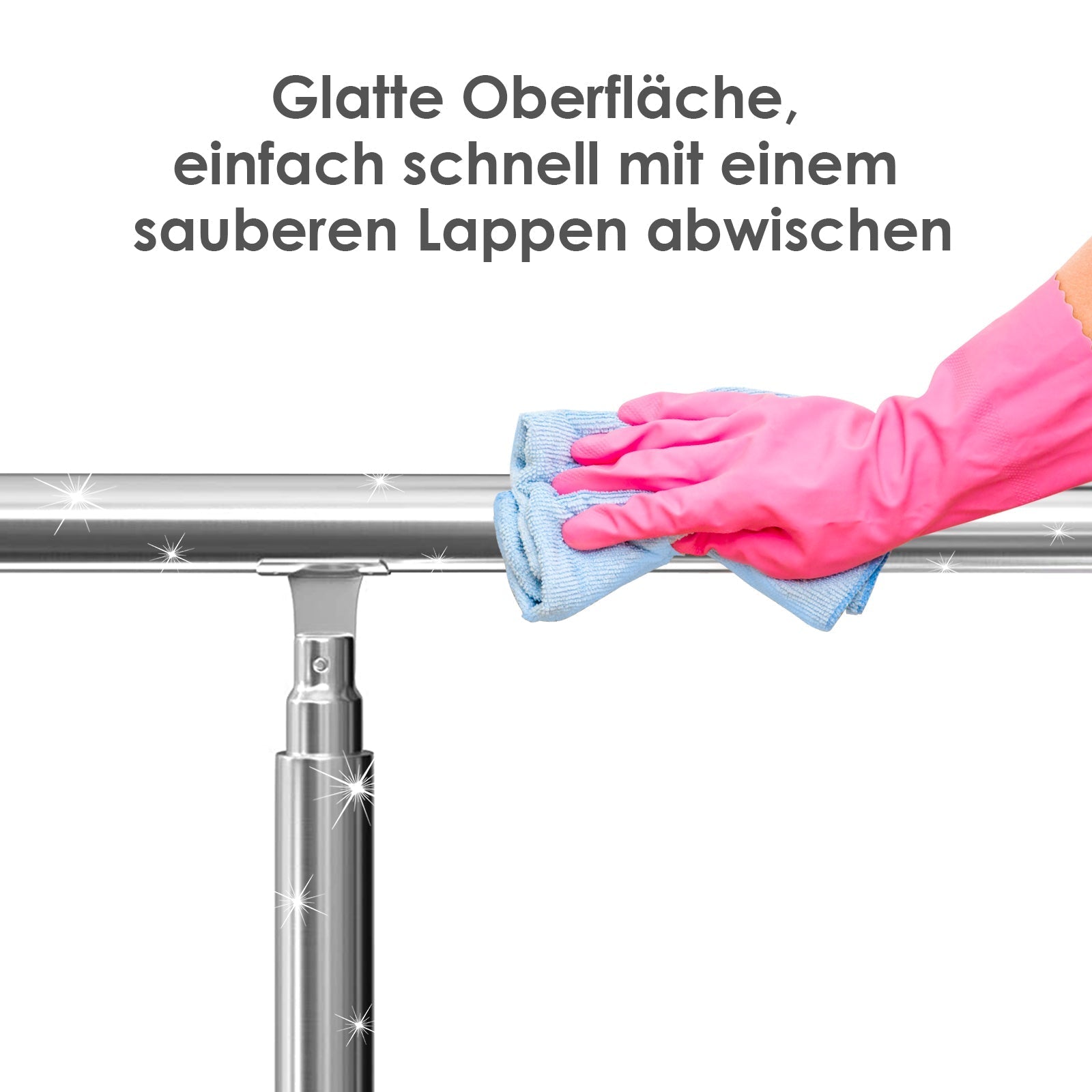 Lospitch Edelstahl Treppengeländer 80–180 cm für Innen und Außen