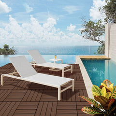 Lospitch WPC Terrassenfliesen 30x30 cm 11 Stück Klickfliesen für Balkon und Garten