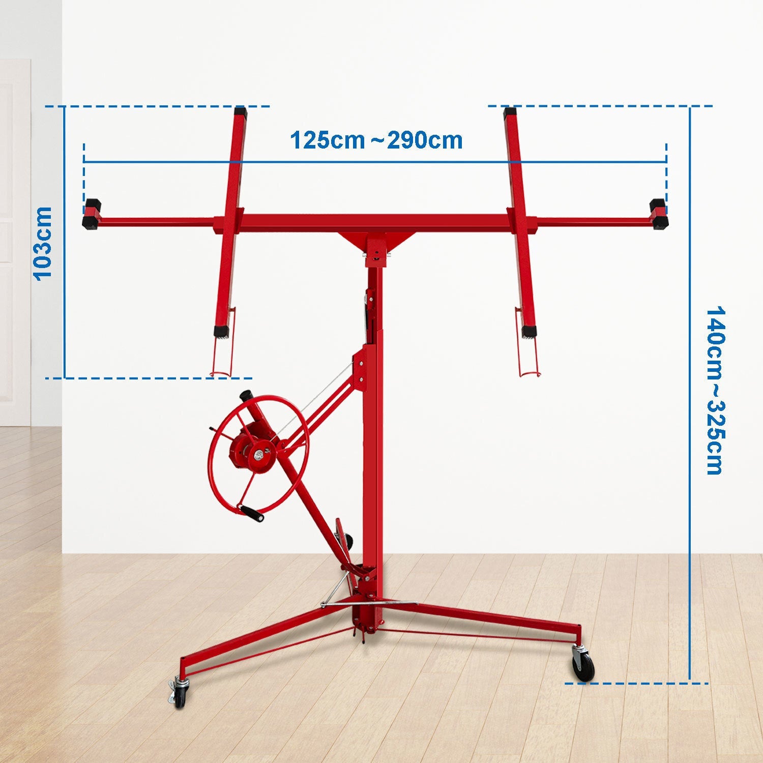 Lospitch Plattenheber 140 bis 325cm Höhenverstellbar 68kg für Trockenbau Deckenmontage
