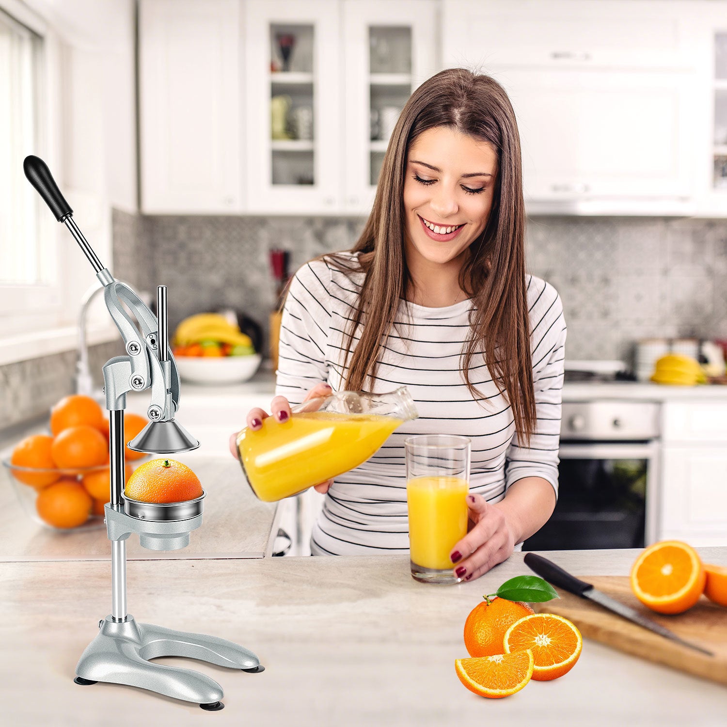 Lospitch Manuelle Saftpresse für Camping und Outdoor