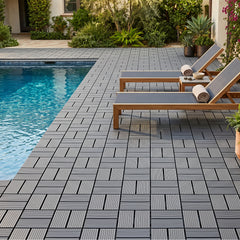 Lospitch PP Klickfliesen 30 x 30 cm für Terrasse und Pool