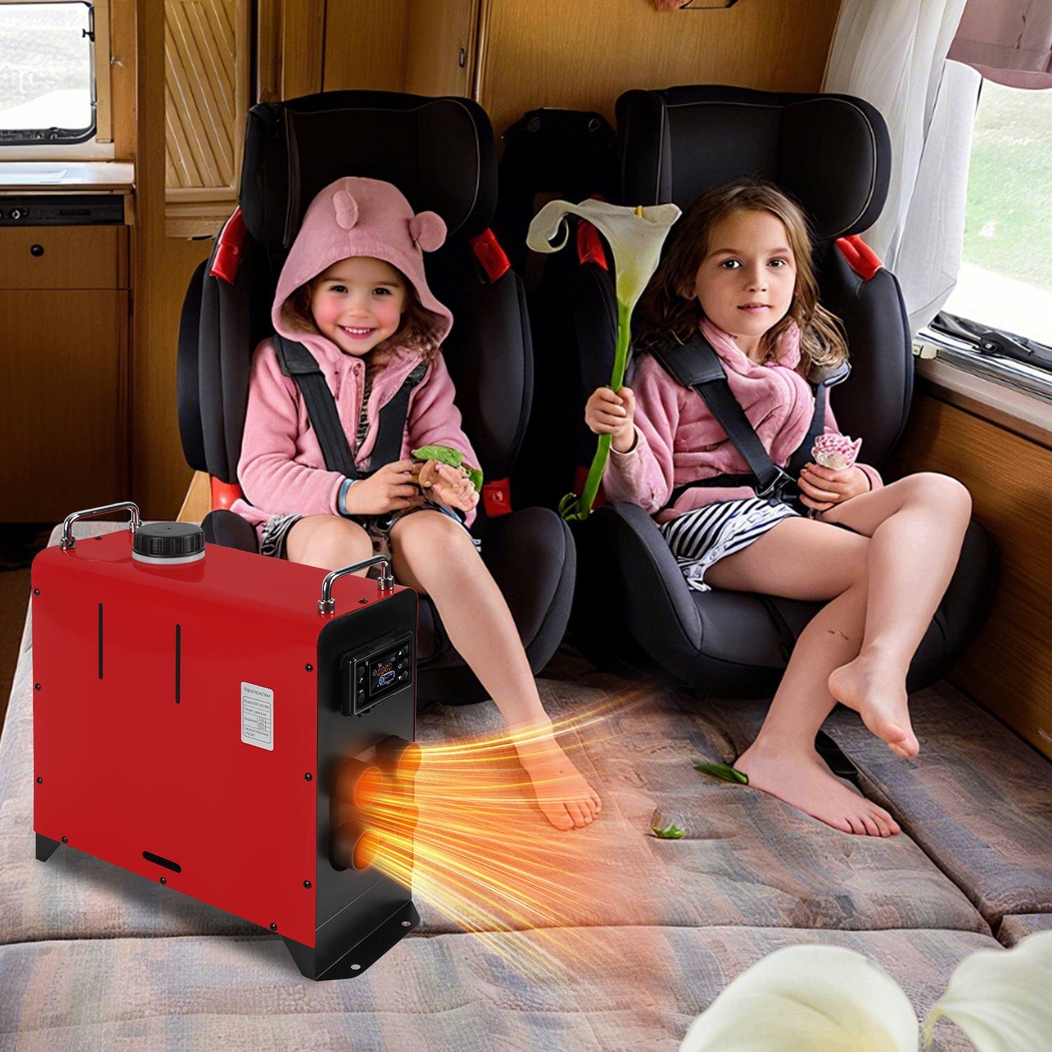 Lospitch Diesel Standheizung 8kW 12V mit Bluetooth App LCD Fernbedienung und 5L Tank
