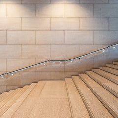 Lospitch Edelstahl Handlauf Ø42mm 50 bis 200cm Wandhandlauf für Treppen Innen und Außen