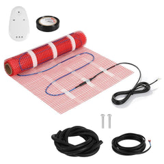 Lospitch Elektrische Fußbodenheizung 150 W/m² für 1–10 m² mit WLAN-Thermostat