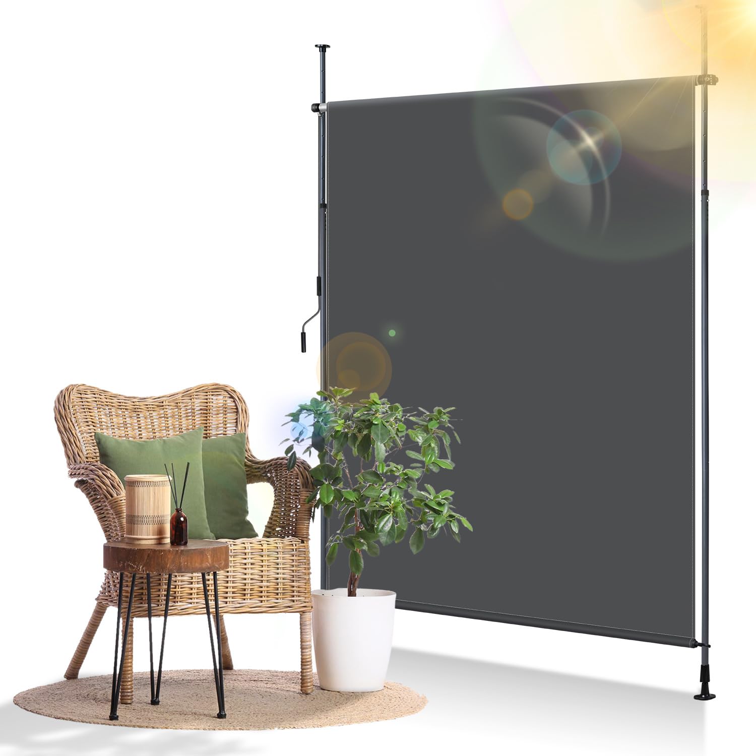 Lospitch Klemmmarkise 150×305 cm ohne Bohren