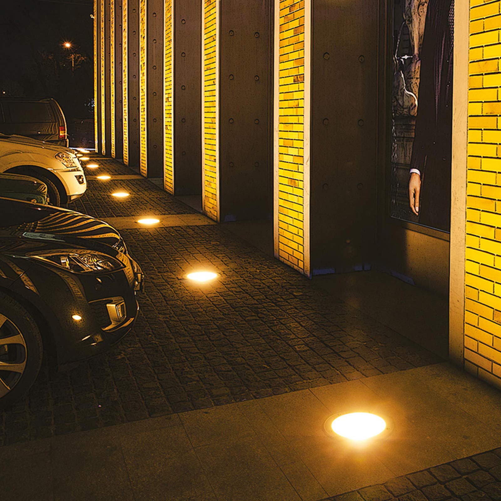 Lospitch LED Bodenstrahler 3W IP65 für Garten und Auffahrt