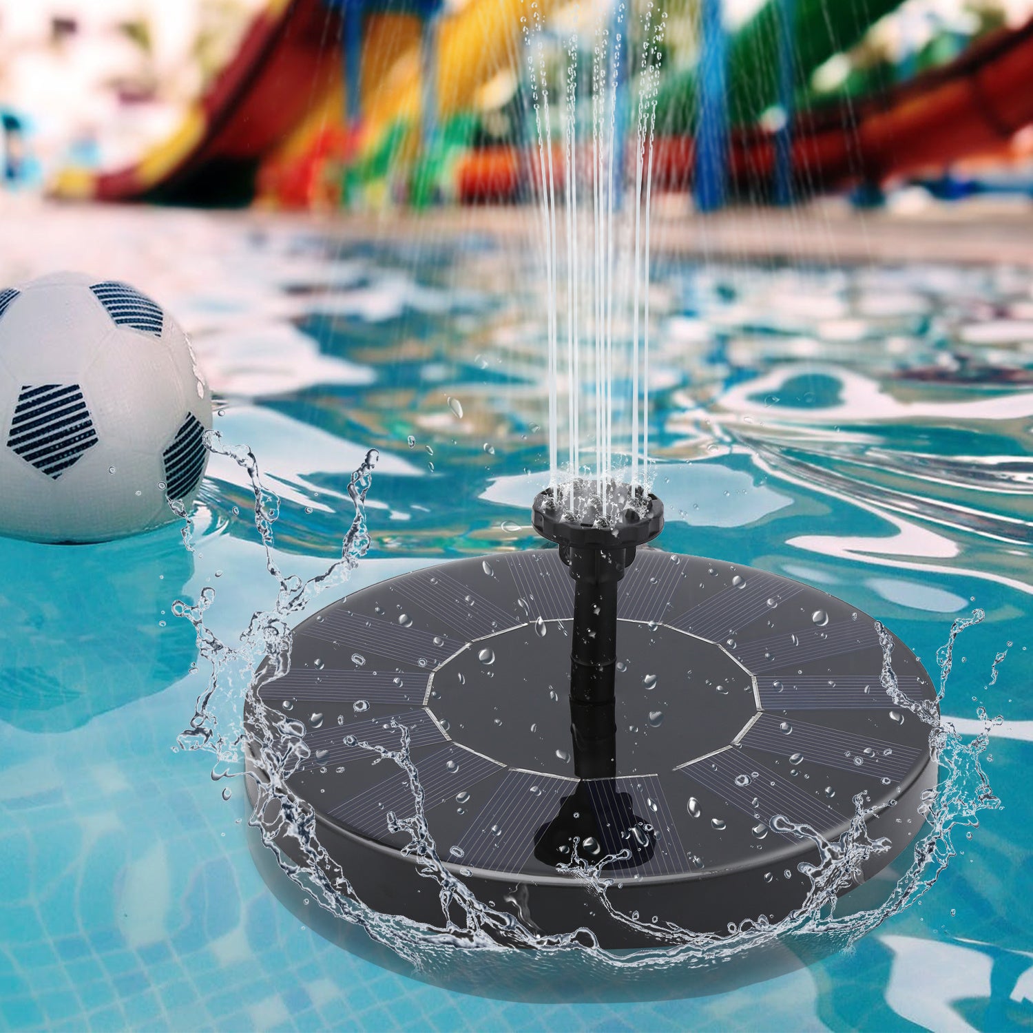 Lospitch Solar Springbrunnenpumpe für Teich