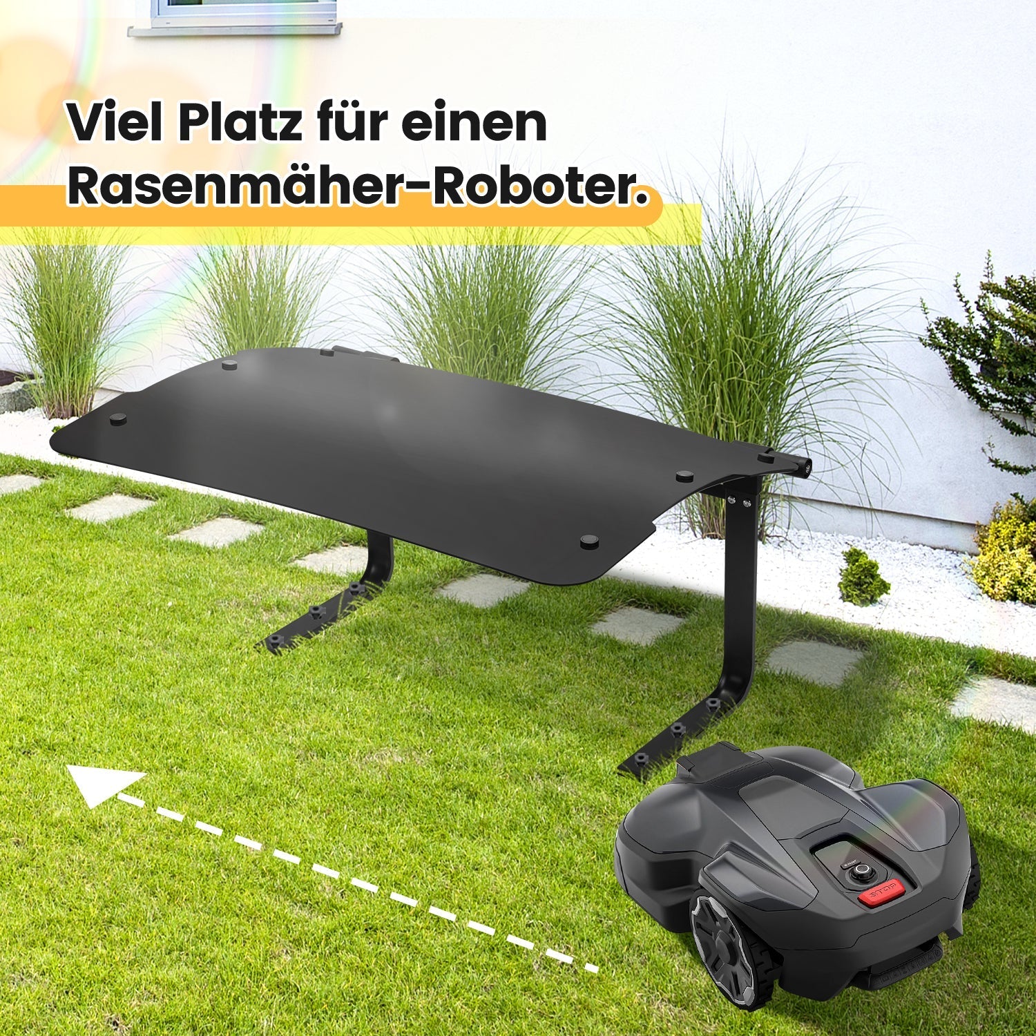 Lospitch Mähroboter Carport 73 x 57 x 40 cm