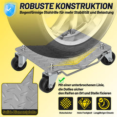 Lospitch Rangierhilfen 2/4er Set 41 × 30 cm bis 1/2 t für Garage Werkstatt