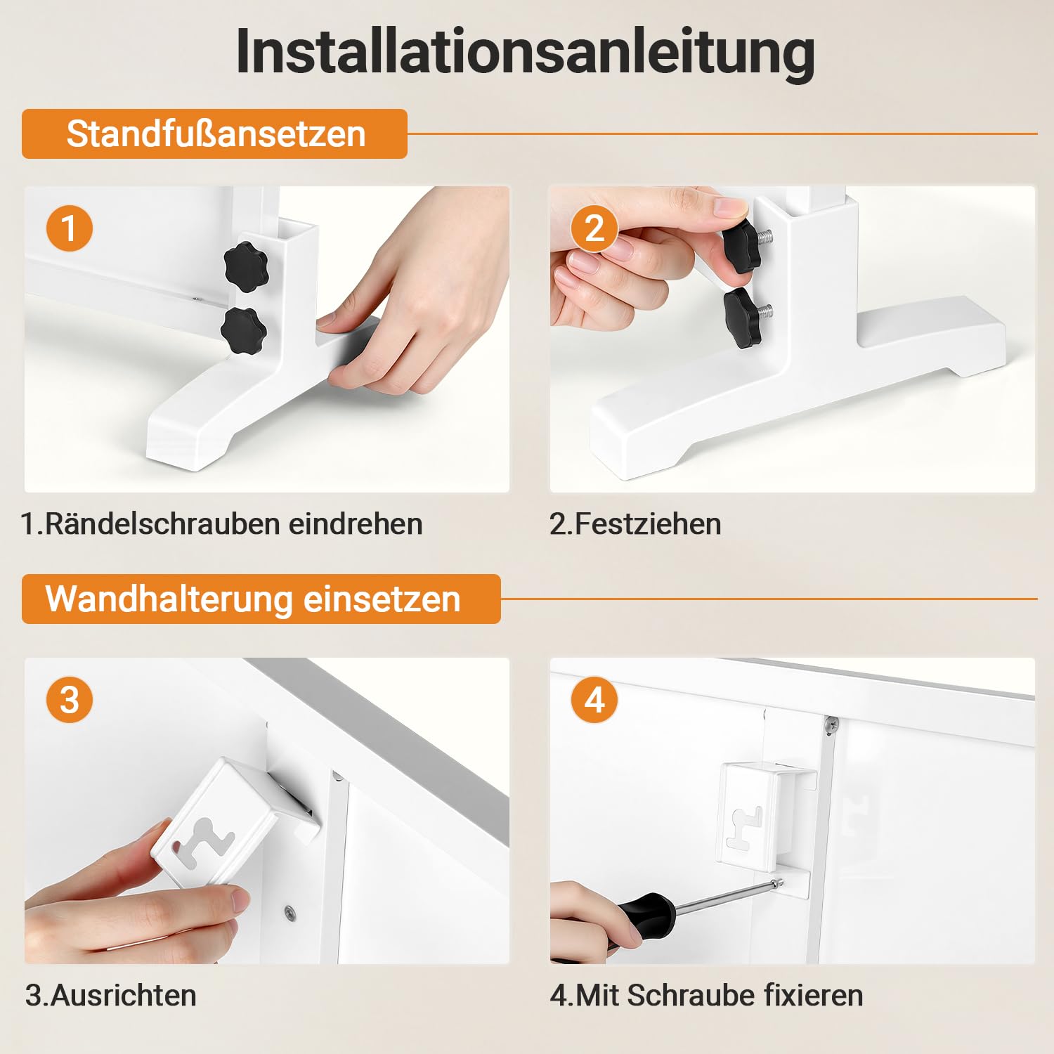 Lospitch Infrarotheizung 300/500/960W mit Tuya App Thermostat für Wand und Stand