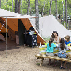 Lospitch Aluminium Zeltstangen verstellbar für Plane und Camping