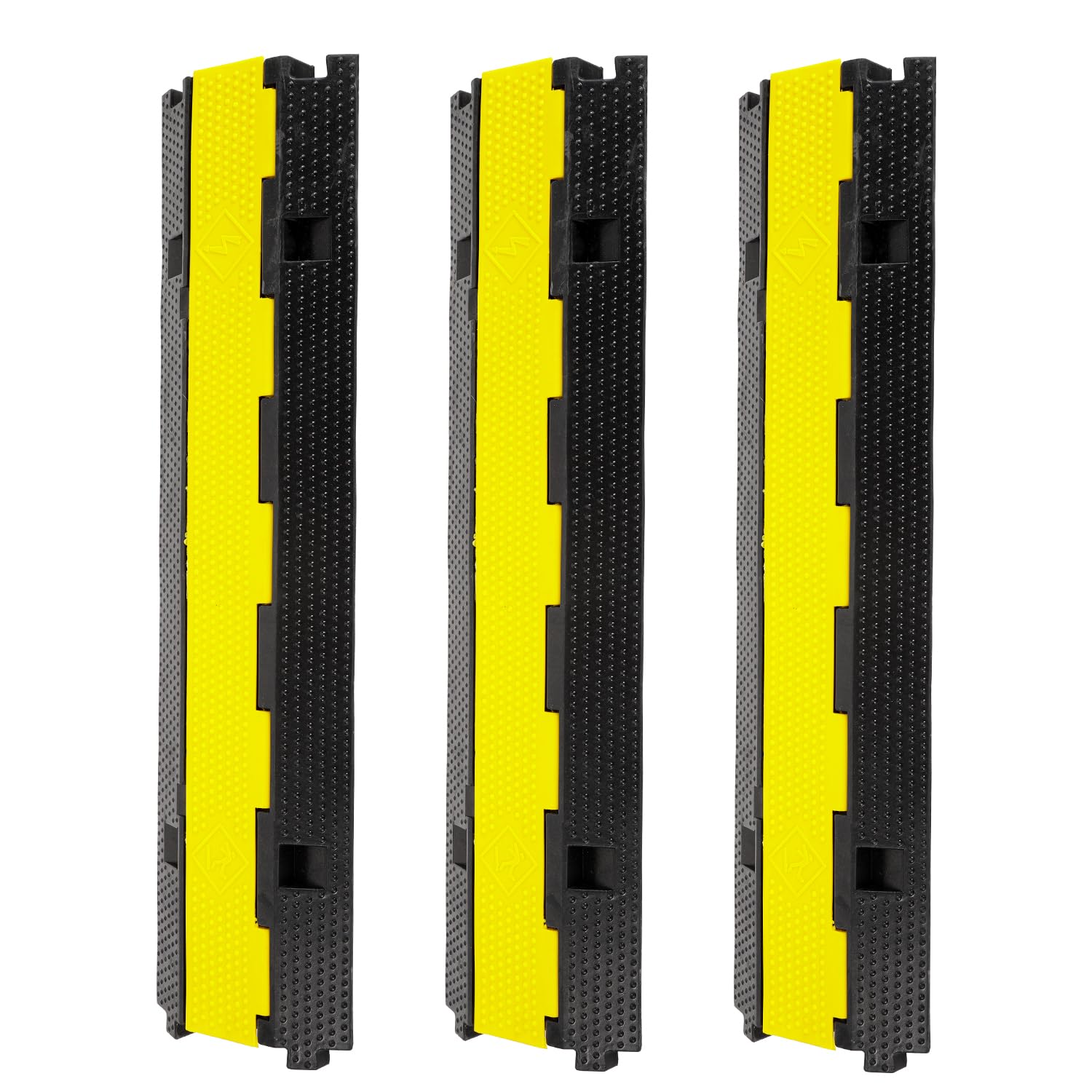 Lospitch Kabelrampe aus Gummi 101 x 25 x 5 cm Kabelschutz für Baustelle und Parkplatz